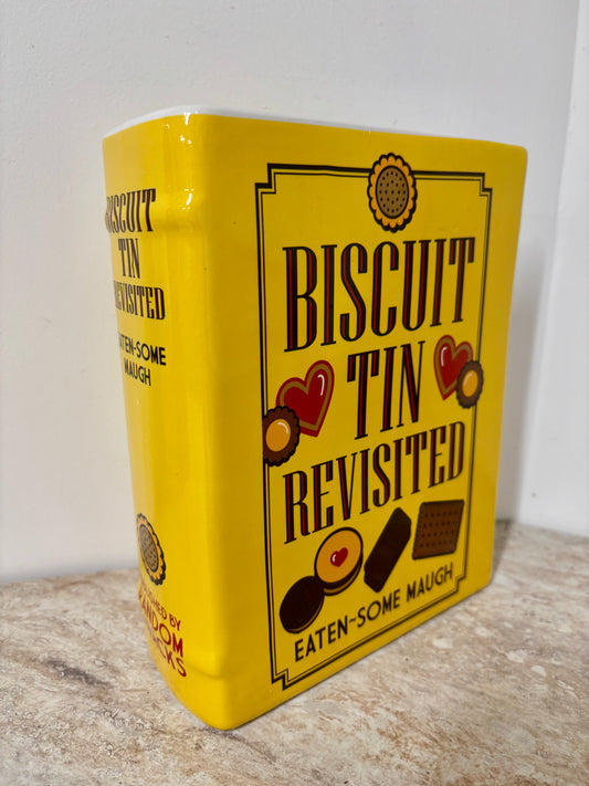 Bookcase biscuit tin
