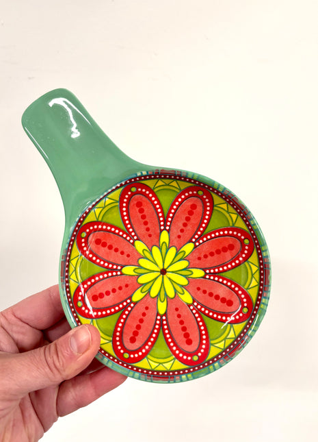 Tuscany spoon rest green