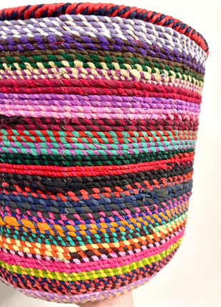 Large Basket -pinky colours