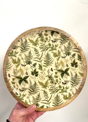 Fern serving plate