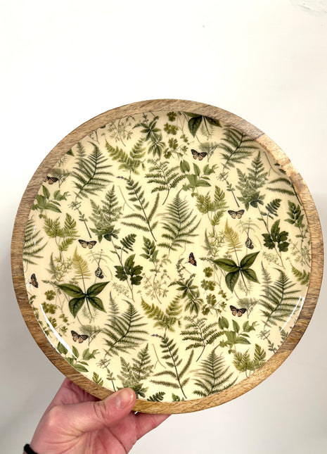 Fern serving plate