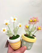 Fabric potted flowers