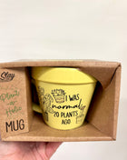 Plant pot mug