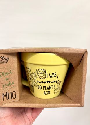 Plant pot mug