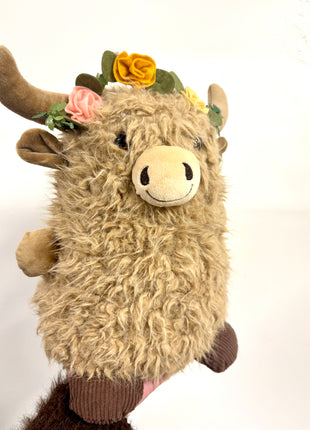 Highland cow doorstop headband
