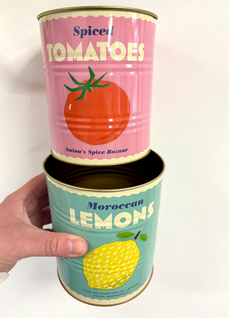 Lemon/Tomato storage tins