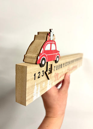 Merry Christmas advent - slider with car