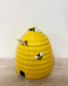 Beehive pot with lid & spoon