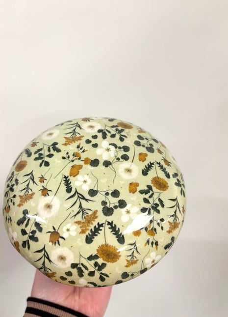 Springtime wooden mushroom