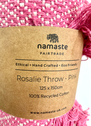 Pink throw