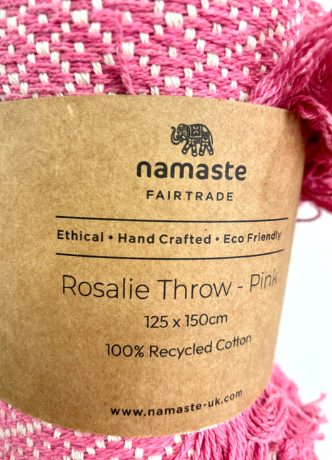 Pink throw