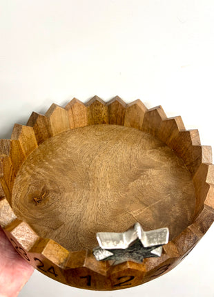Wooden tray advent calendar