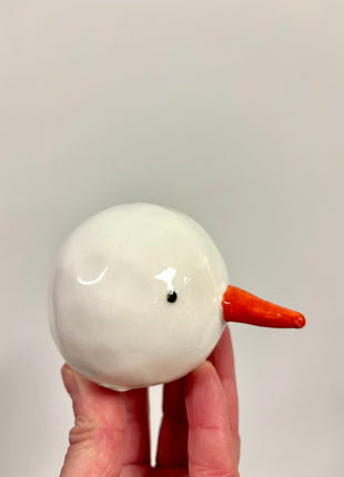 Ceramic snowman head
