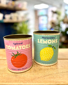 Lemon/Tomato storage tins