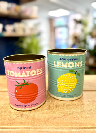 Lemon/Tomato storage tins