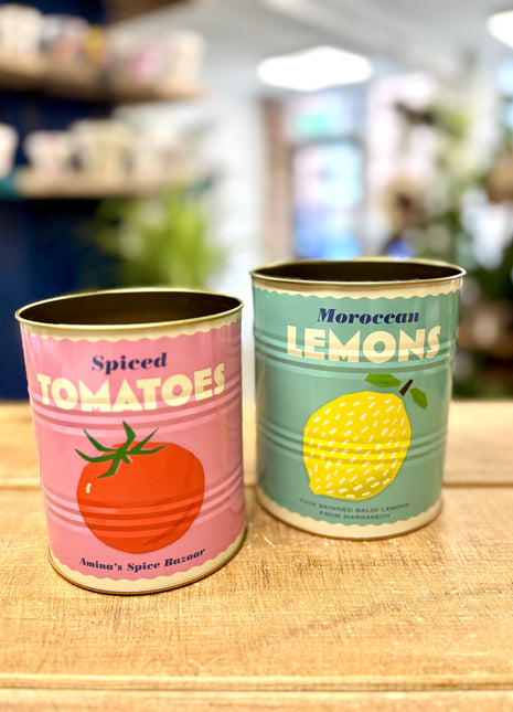 Lemon/Tomato storage tins