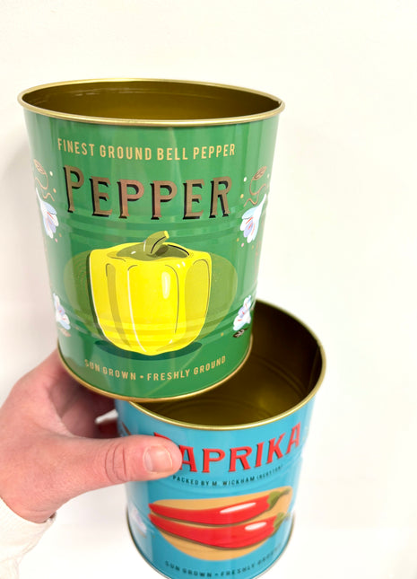 Paprika/Pepper tins