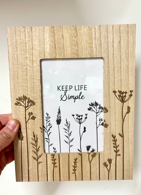 Wooden photo frame
