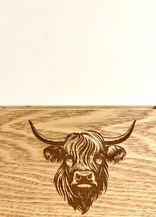 Highland cow storage box