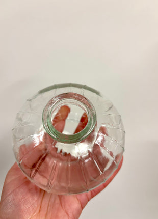 Clear wide bottle