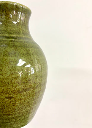 Olive green vase