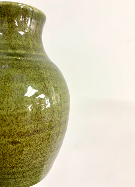 Olive green vase
