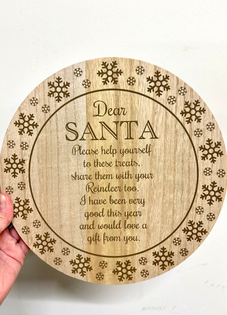 Santa treat plate