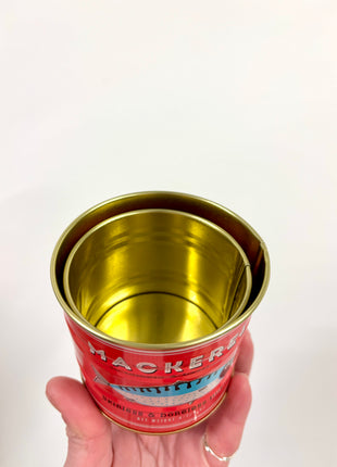 Storage tins fish