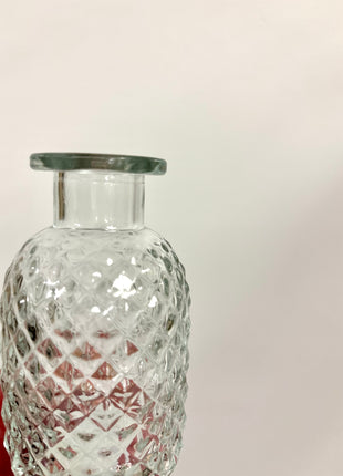 Clear glass bottle/vase