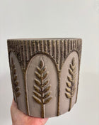 Leaf design plant pot large