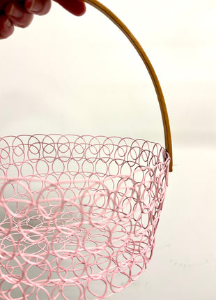 Pastel metal baskets