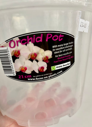 Orchid Pot Clear 21cm