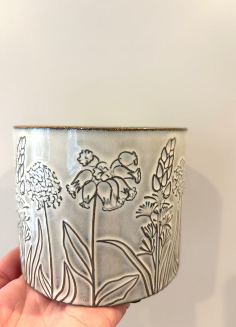 Flower design pot