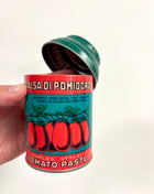 Tomato tin green lid