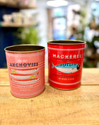 Storage fish tins