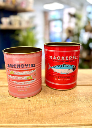 Storage fish tins
