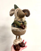 Mouse in tartan coat