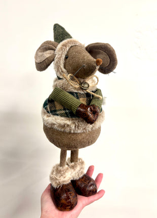 Mouse in tartan coat