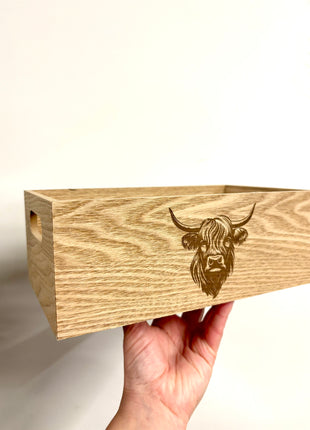 Highland cow storage box