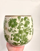 Green leaf pot
