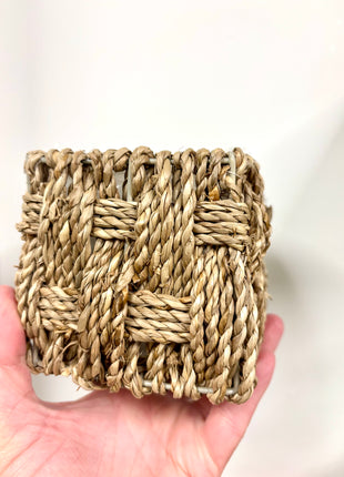 Braided basket pot
