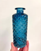 Blue textured bottle