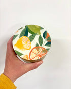 Citrus storage jar white medium