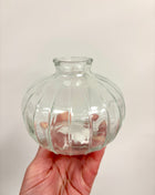 Clear wide bottle