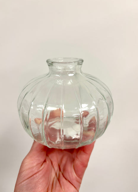 Clear wide bottle