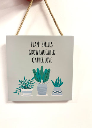 Plant smiles sign
