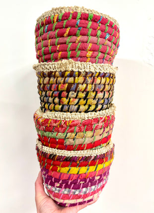 Hanging baskets - recycled