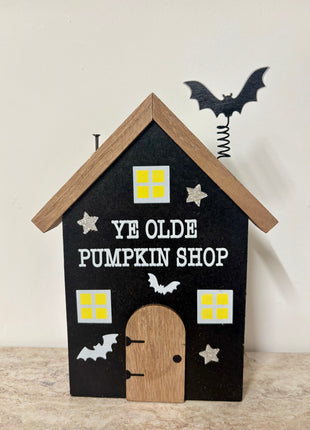 Wooden pumpkin shop