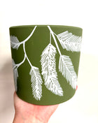 Leaf green pot small
