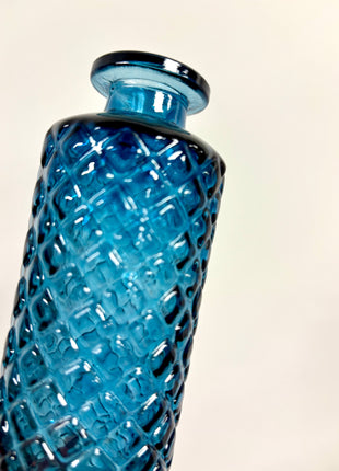 Blue textured bottle
